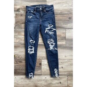 American Eagle Ne(X)t Level Stretch Distressed Skinny Jeans Size 4
